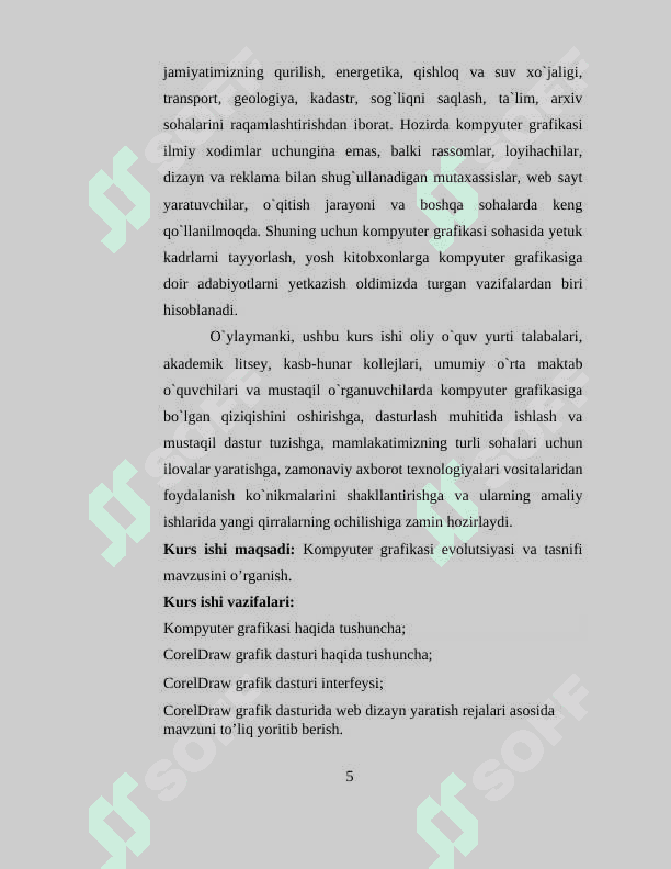 CorelDraw grafik dasturida web dizayn yaratish 5