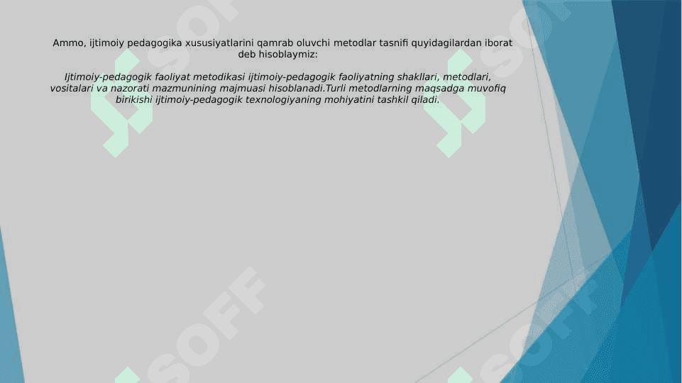 Ijtimoiy-pedagogik faoliyat metodikasi, mexanizmlari va texnologiyasi 7