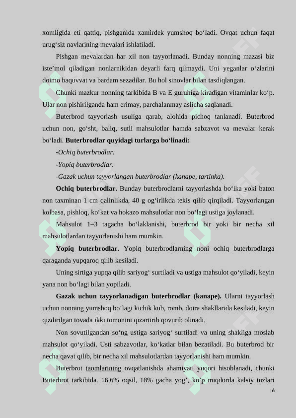 Buterbrotlar, issiq ichimliklar 6