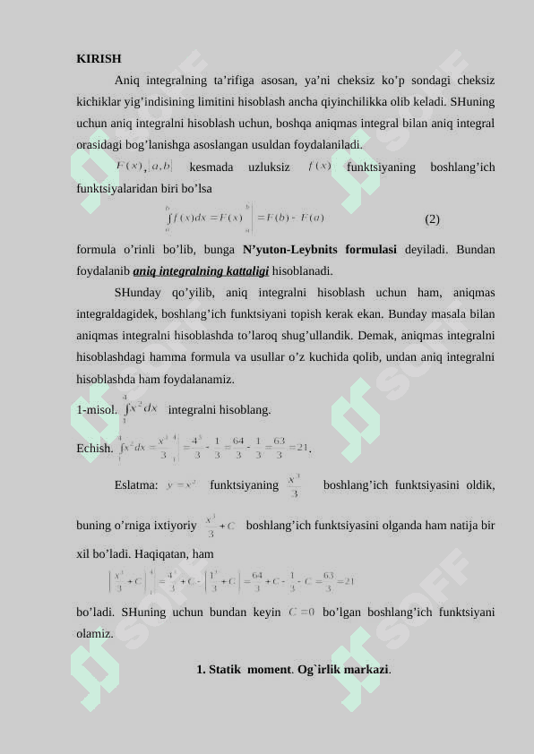 ANIQ INTEGRALNING  MEXANIKA MASALALARIGA TATBIQLARI.doc 2