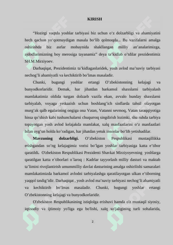 Jamoani istiqbolini belgilovchi tarbiyaviy tadbirlarni tashkil etish usullari - KURS ISHI 3