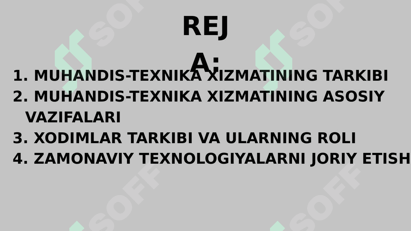Zamonaviy avtomobil transporti korxonalari muhandis-texnika xizmatining tarkibi, vazifalari va xodimlari 2