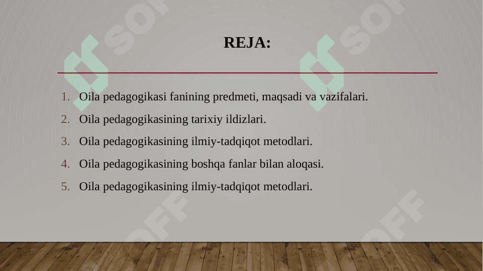 Oila pedagogikasi fan sifatida 2