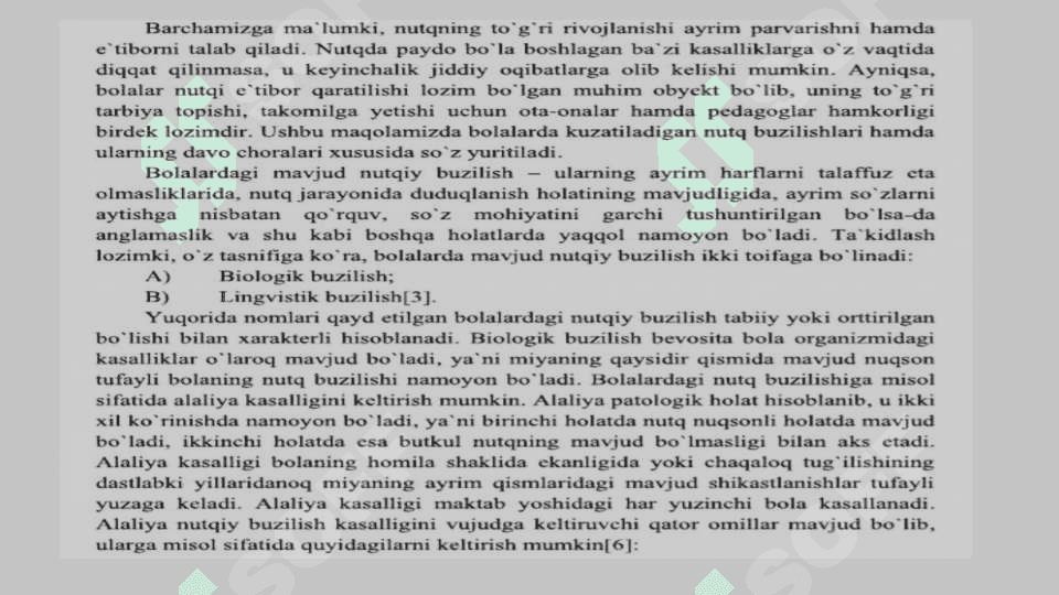 Nutq buzilishlarining psixoprofilaktikasi 3