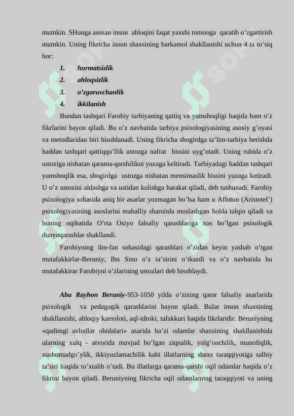O’rta osiyo mutafakkirlarining psixologik qarashlari 3