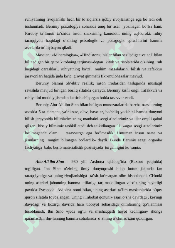 O’rta osiyo mutafakkirlarining psixologik qarashlari 4