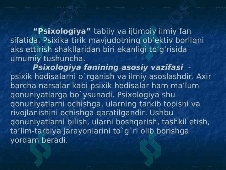 Sharq mutafakkirlarining psixologik qarashlari 2