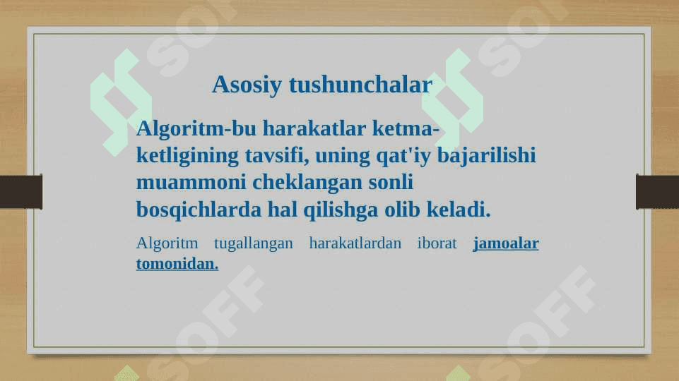 Algoritm tushunchasi 3