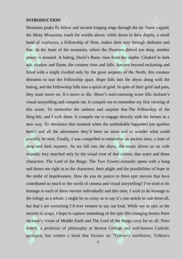 Philosophical problems in Tolkien's trilogy "The Lord of the Rings” 3