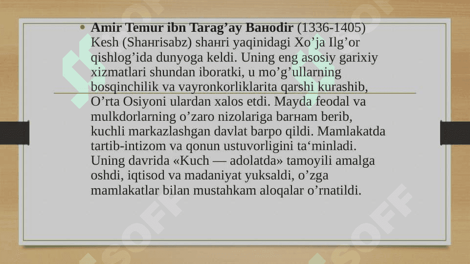 Amir Temur va temuriylar davrida madaniy hayot 4