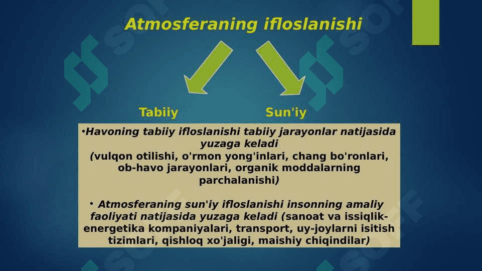 Atmosferaning ifloslanishi 3