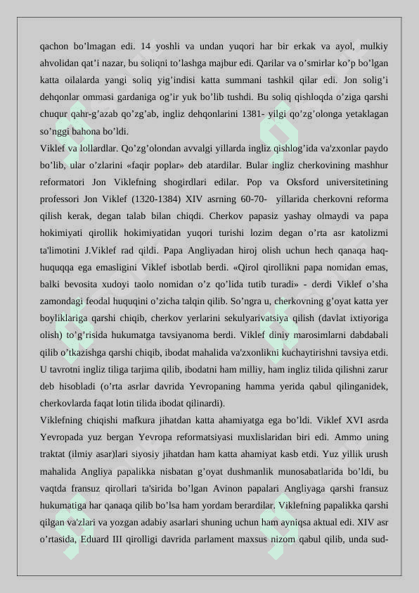 XI-XV asrlarda Angliya” mavzusida ilmiy ma'ruza 3