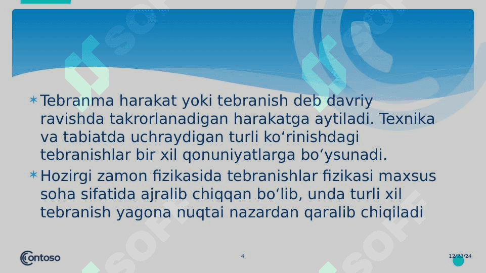 MEXANIK TEBRANISHLAR 4