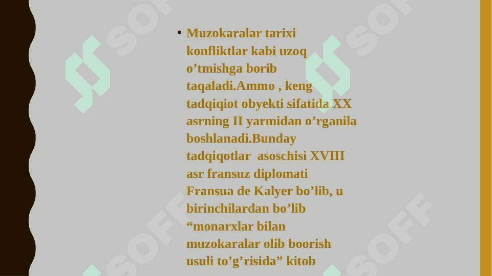 Muzokaralar - konfliktni (Mojaroni) hal qilish vositasi 2