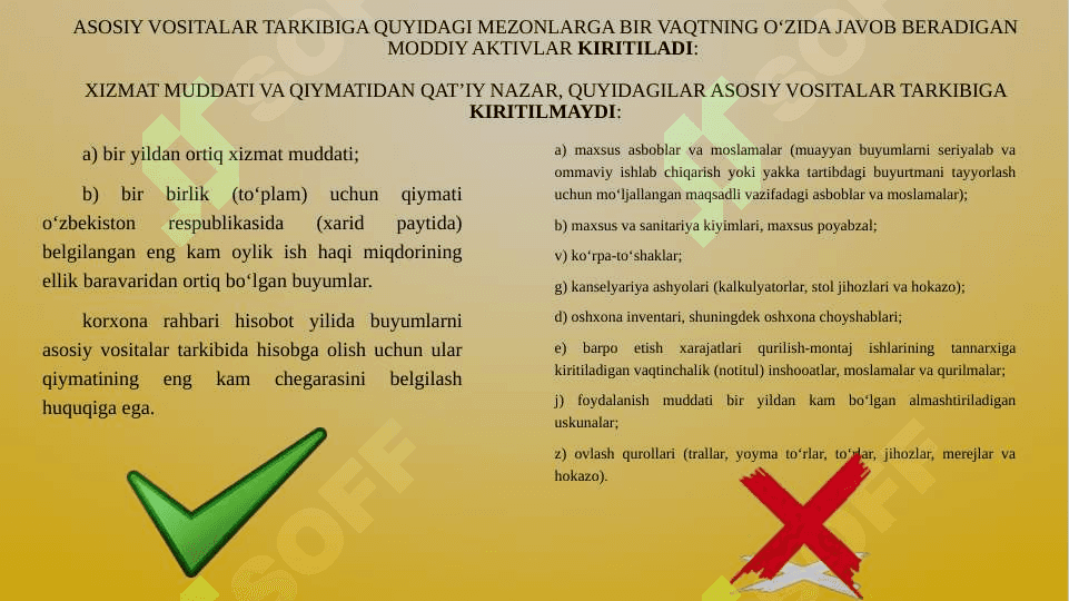 Asosiy vositalar kirimiga doir vositalar 3
