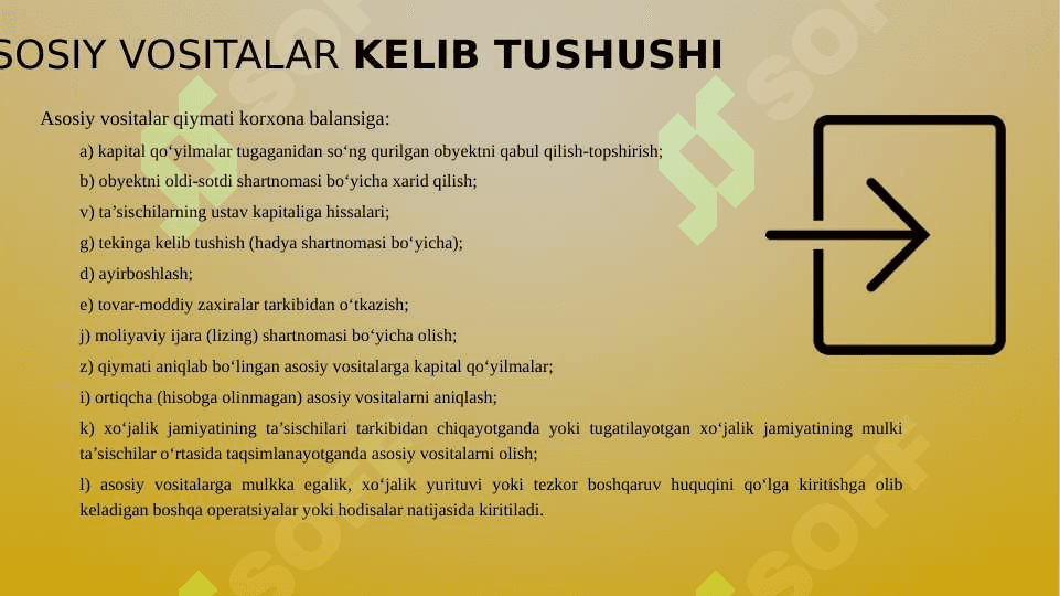 Asosiy vositalar kirimiga doir vositalar 4