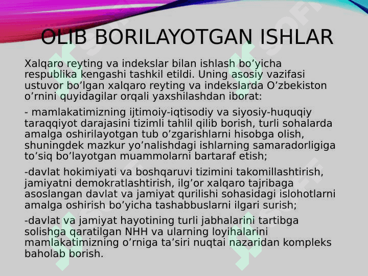 Yangi Oʻzbekiston va uning xalqaro reytinglarda aks etishi 4