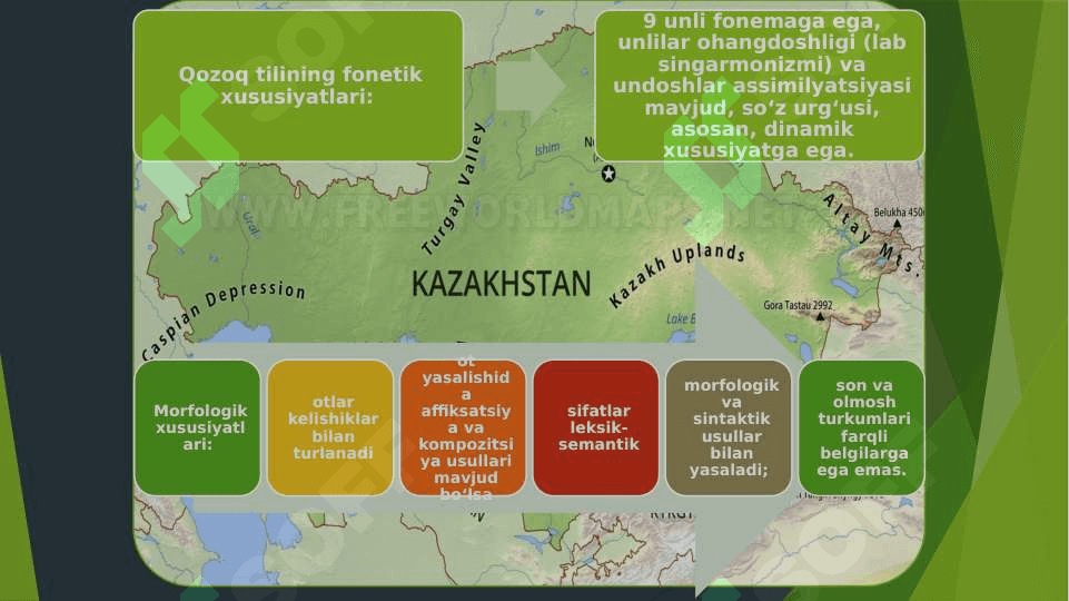 QOZOQ TILI SHEVALARIDAGI KELISHIKLAR 8