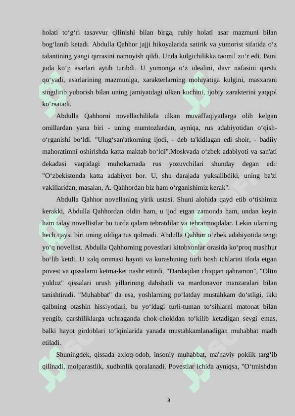 "Sinchalak" qissasidagi Saida va Qalandarov obrazlari talqini 8