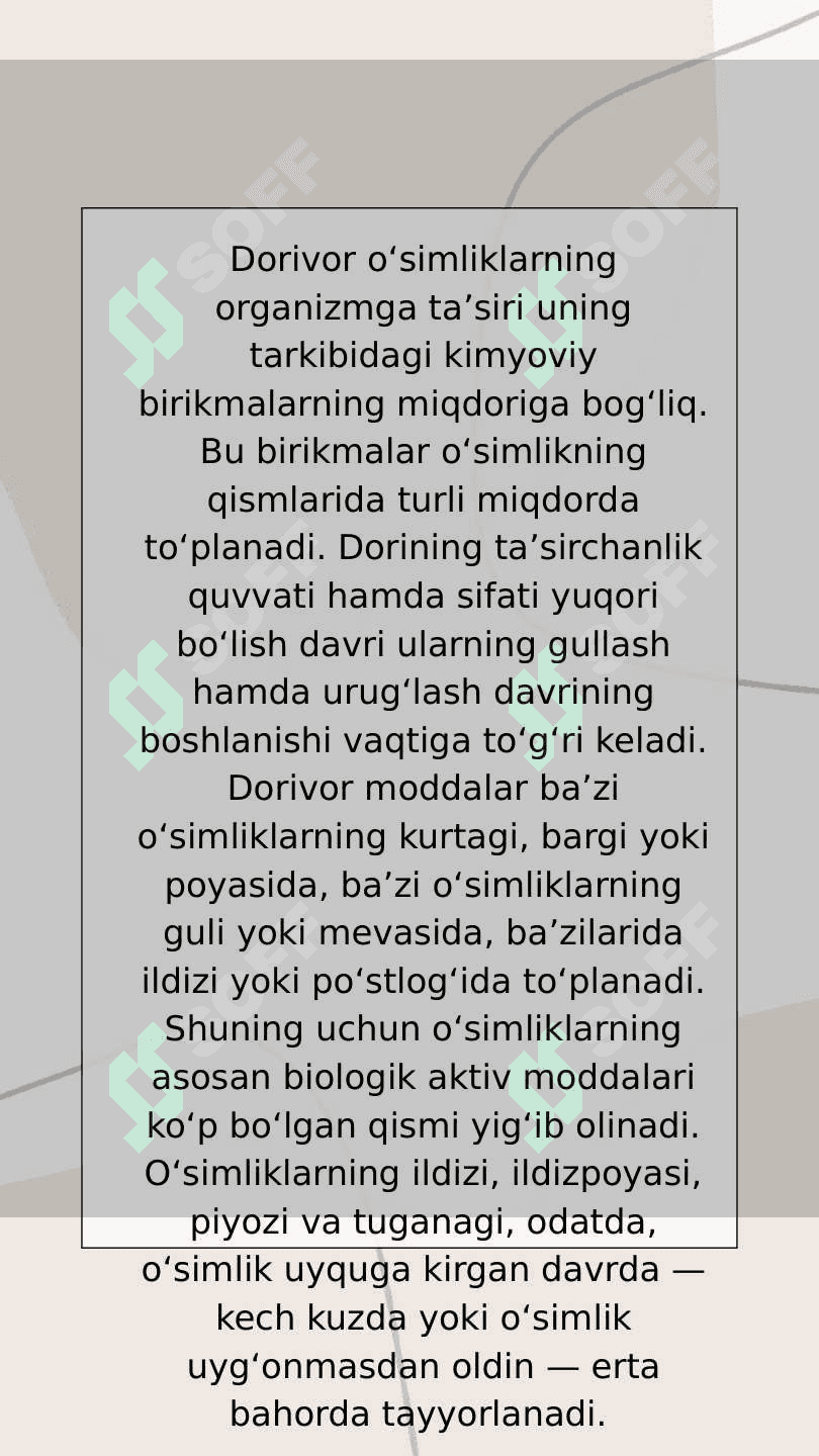 Dorivor o‘simliklar 4