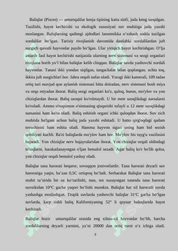 Baliqlarning ko’payishi va nasliga g’amxo’rligi 3