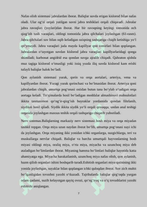 Baliqlarning ko’payishi va nasliga g’amxo’rligi 7
