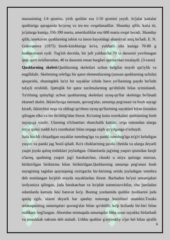 Noyob va soni kamayib borayotgan qushlar,ularni muhafaza qilishNoyob va soni kamayib borayotgan qushlar,ularni muhafaza qilish 8