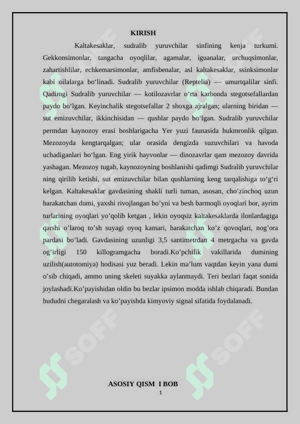 Kaltakesaklar, O’zbekiston faunasidagi asosiy turlarining hayoti 3