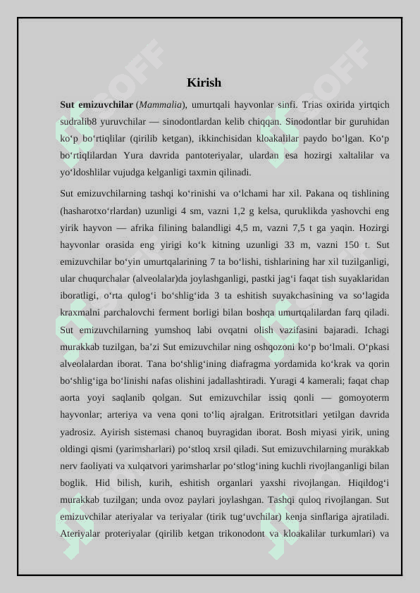Mushuksimonlarning hayot kechirishi va tarqalishi 3