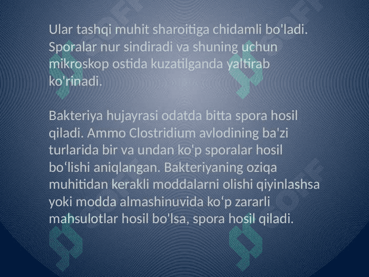 Mikroorganizmlarni doimiy boʻlmagan struktura elementlari 3