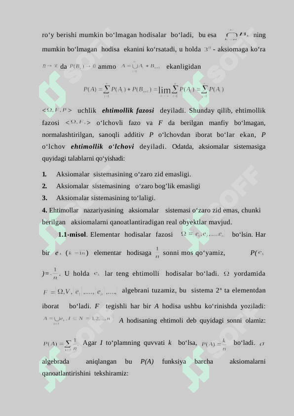 TASODIFIY QATORLARNING YAQINLASHISH TURLARI 8