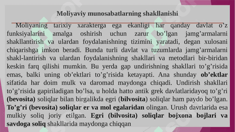 Moliyaning fan sifatida shakllanishi va taraqqiyoti 3