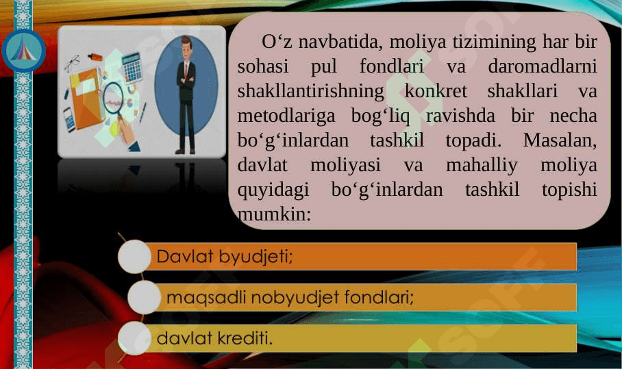MOLIYA TIZIMI 6