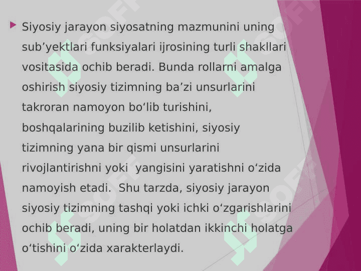 SIYOSIY JARAYON VA SIYOSIY ISHTIROK 4