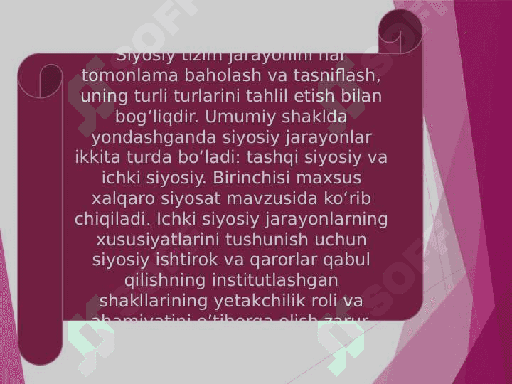 SIYOSIY JARAYON VA SIYOSIY ISHTIROK 7