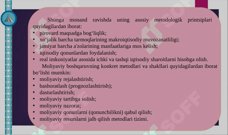 MOLIYAVIY BOSHQARUV 7