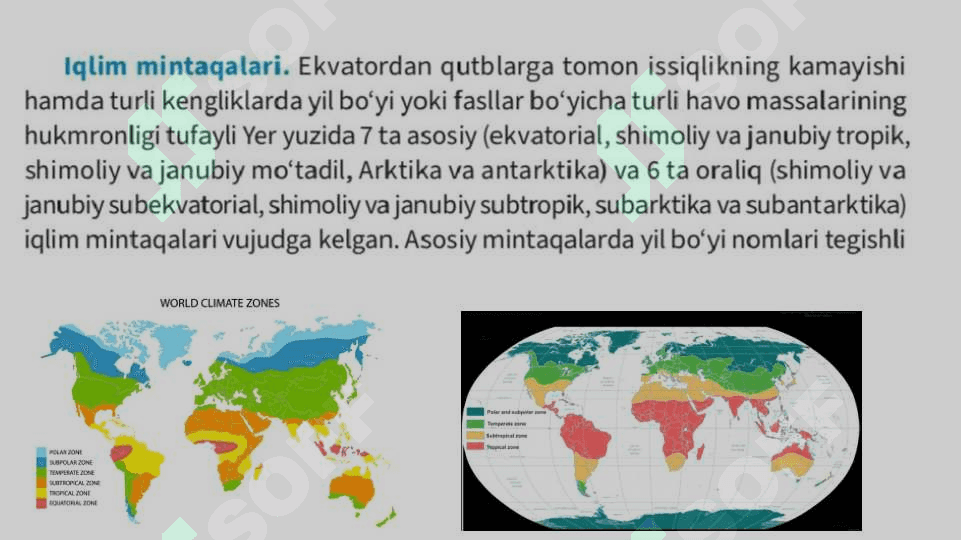 Yerning iqlim mintaqalari 4