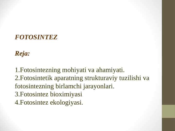 FOTOSINTEZ