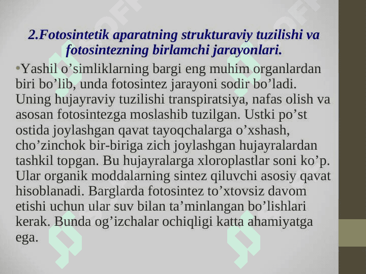 FOTOSINTEZ 5