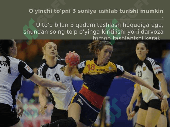GANDBOL O'YIN TEXNIKASI TAVSIFI VA BO'LIMLARI 3