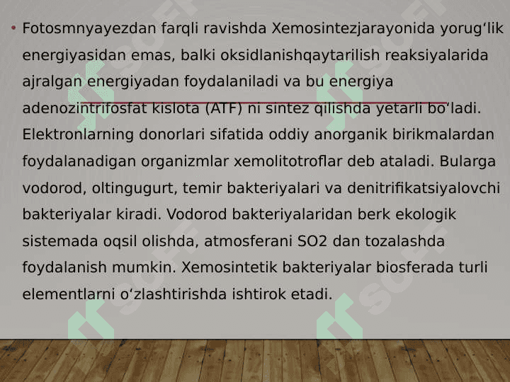 Xemosintez jarayoni 3