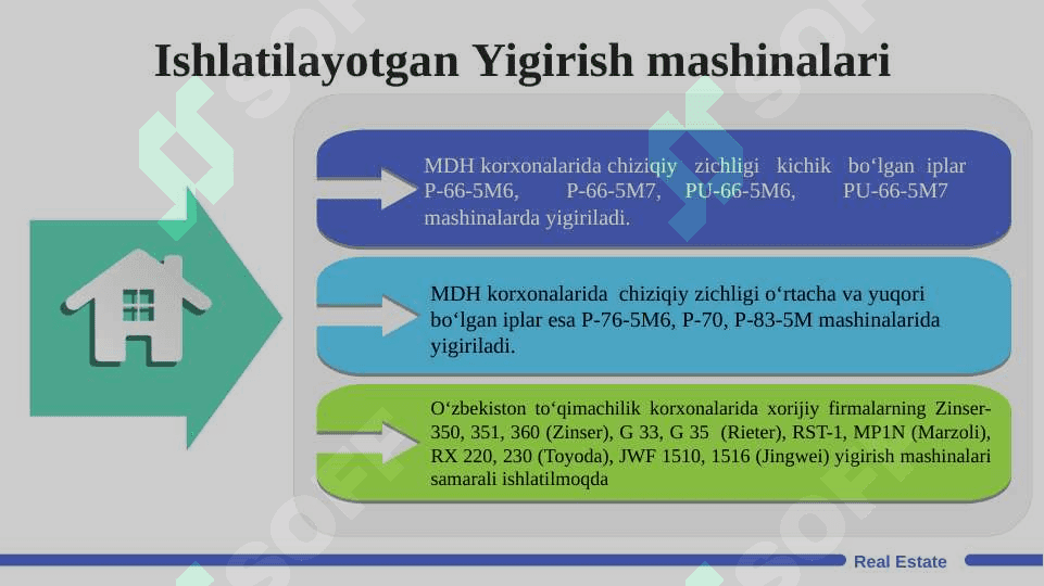 Halqali yigirish mashinasi va Pnevmomexanik yigirish mashinasining turlari 7