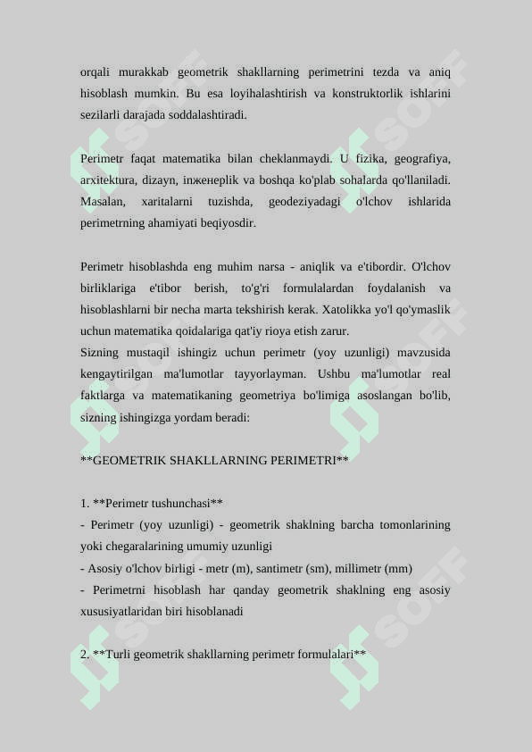 YOY UZUNLIGINI KELTIRIB CHIQARISH FORMULASI 2