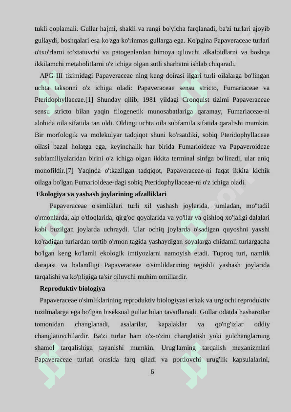 KO’KNORDOSHLAR OILASI 6