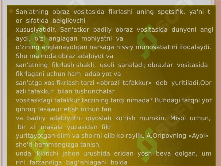 Badiiy obraz xususiyatlari 2