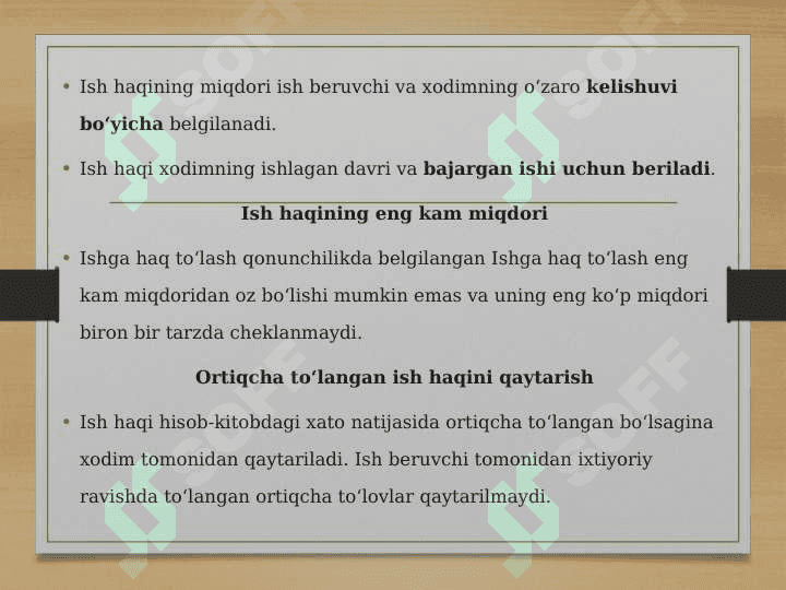 Ish haqi va mehnat munosabatlari 3