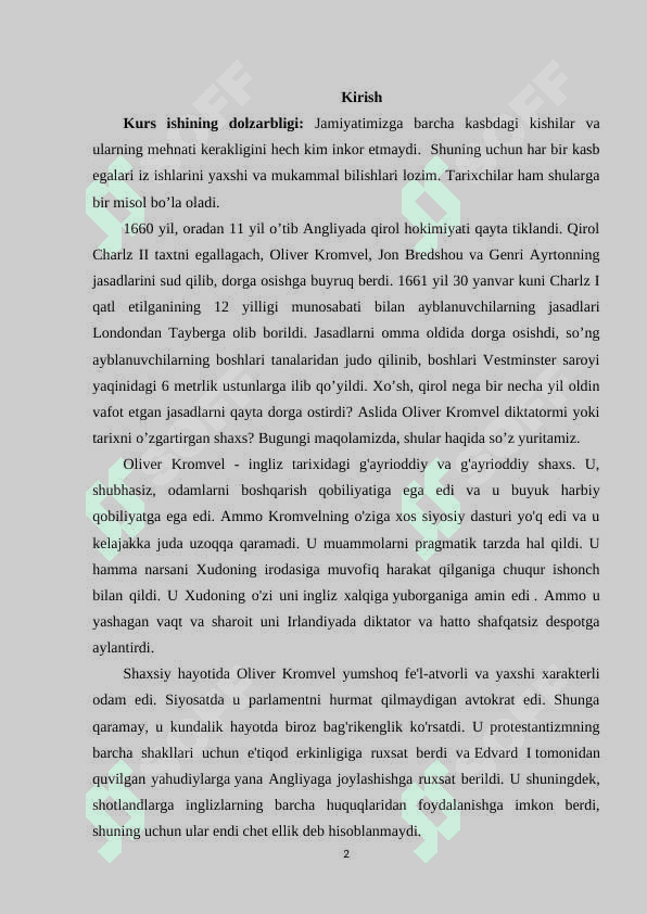 Angliya burjua inqilobi 2