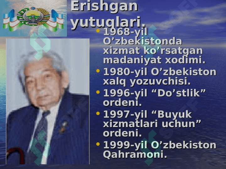 Said Ahmadning hayoti va ijodi (TAQDIMOT) 8