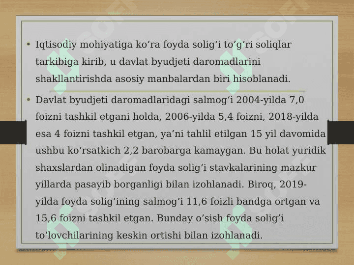 FOYDA SOLIG’I 3