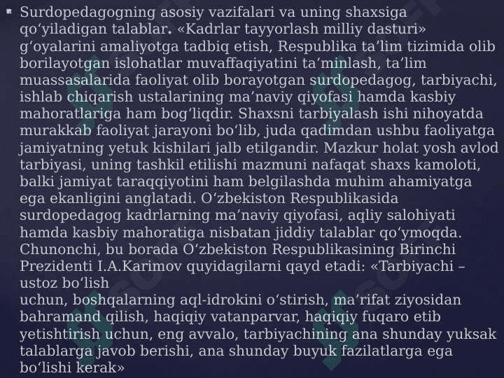 Surdopedagogning shaxsiy va kasbiy sifatlar 2